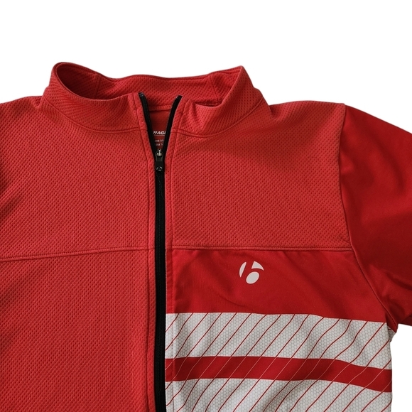 BONTRAGER Red Full Zip Short Sleeve Cycling Jersey Men’s S - Picture 3 of 12